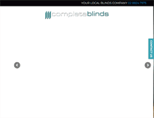 Tablet Screenshot of completeblinds.net.au